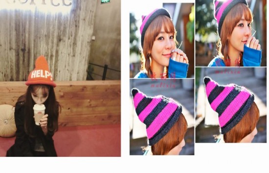 mu len chop nhon 550x354 - Các mẫu mũ len thời trang được ưa chuộng nhất trong mùa đông