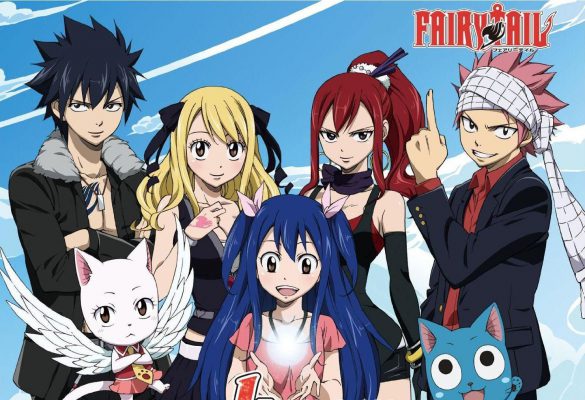 Fairy Tail Hội Pháp Sư 585x400 - Top 7+ phim anime phiêu lưu hay làm đốn tim các fan ruột